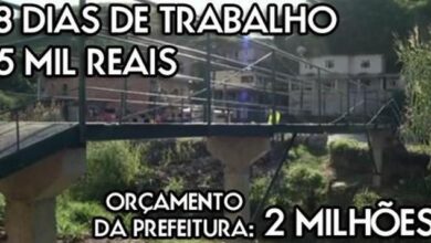 Moradores constroem ponte orcada em R 2 milhoes com apenas R 5 mil