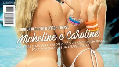 Micheline e Caroline nuas na Sexy de Maio 1