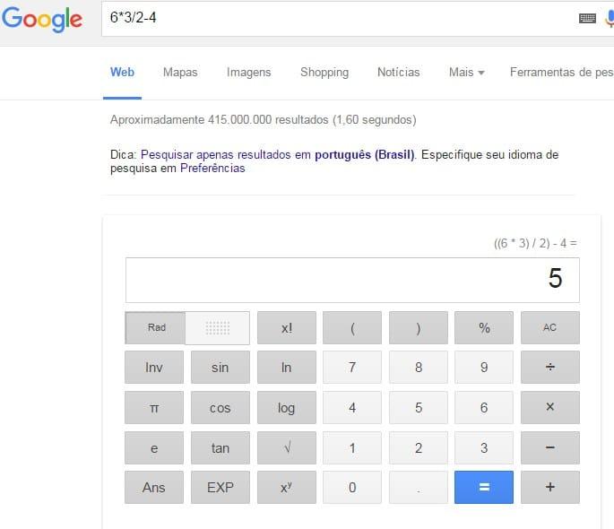 calculadora google